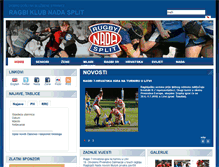 Tablet Screenshot of nada-rugby.hr